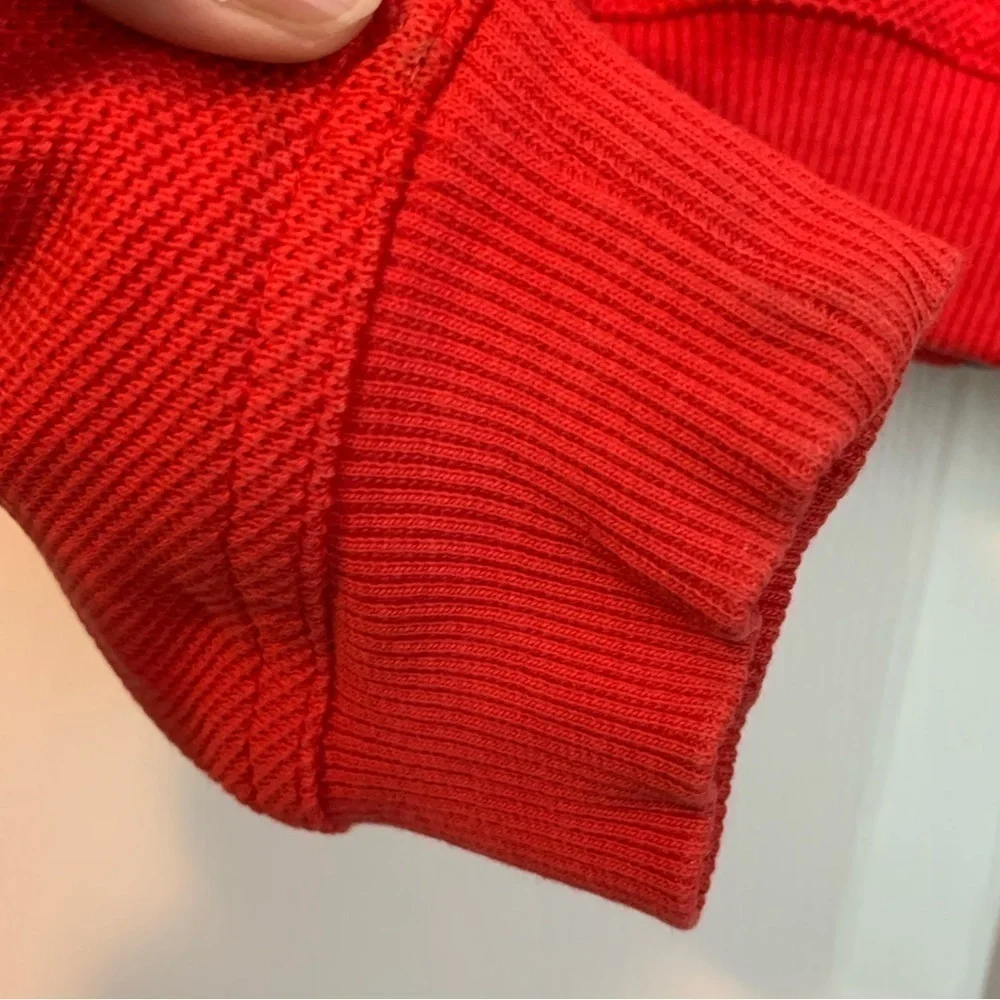 HTF Vintage Red Lizwear Cropped Full Zip Red Jacket with Drawstrings Small - Picture 5 of 5